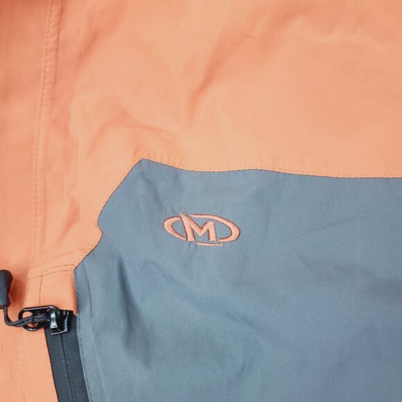 Marker Men's Orange Grey Gore-Tex Long Sleeve Full Zip Windbreaker Jacket Size L - Picture 5 of 15